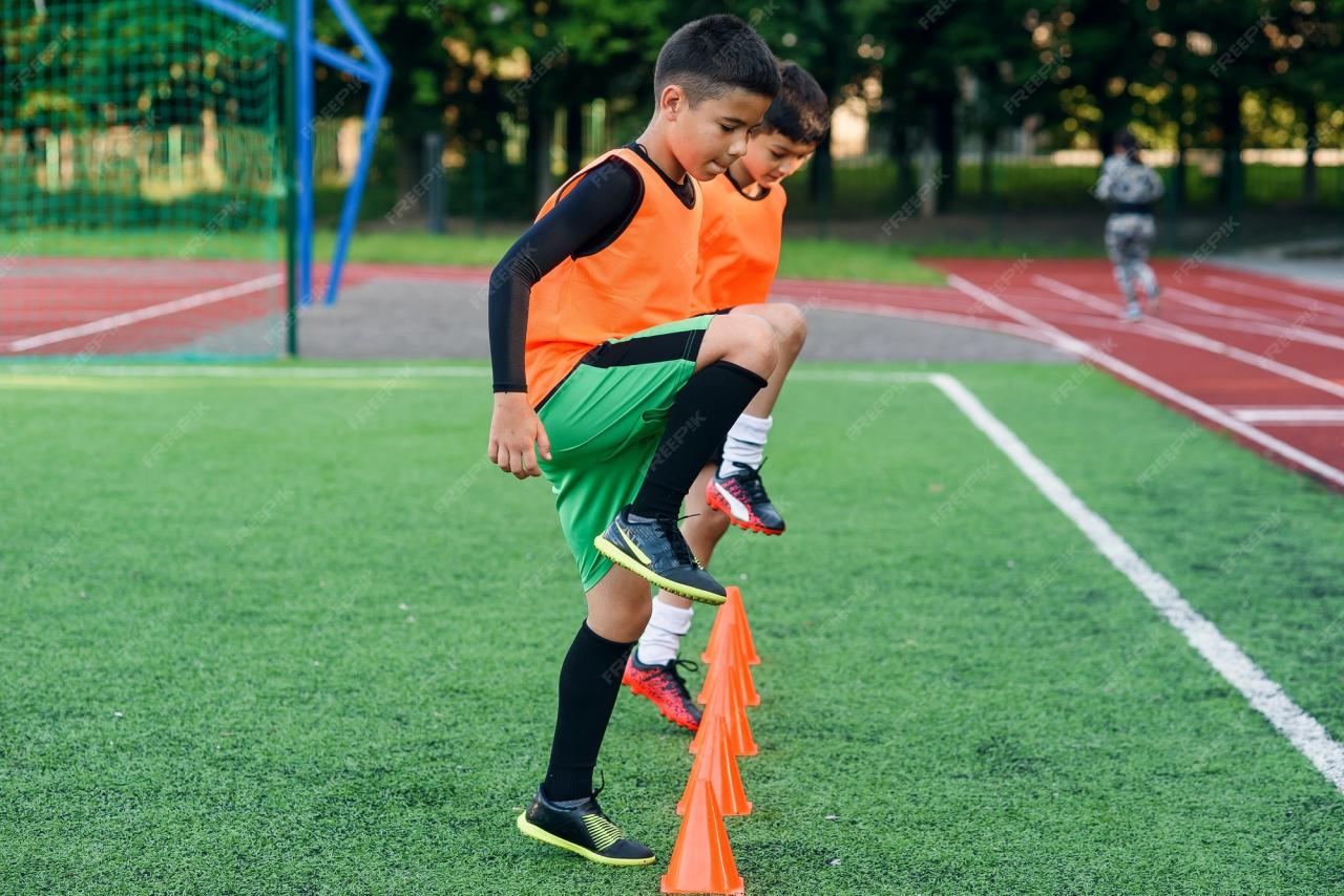 Premium Photo | Football players training before match
