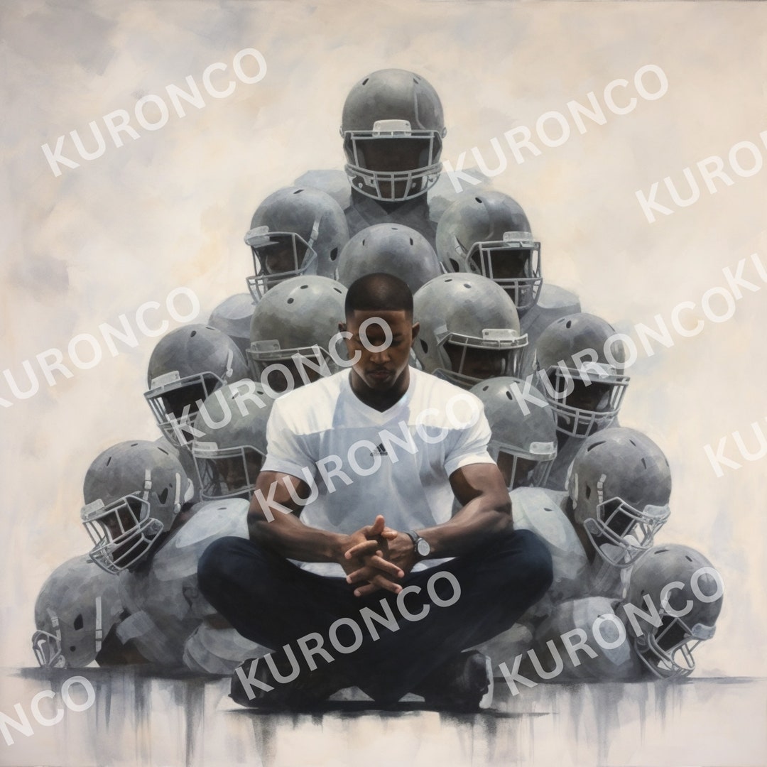 Football Player Meditate - Etsy